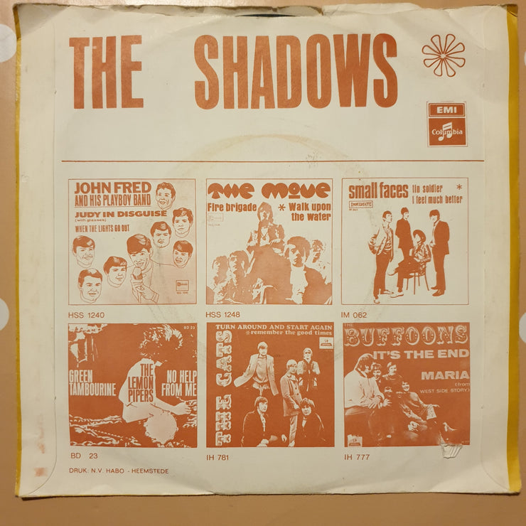 The Shadows ‎– Dear Old Mrs Bell - Vinyl 7" Record - Very-Good+ Quality (VG+) - C-Plan Audio