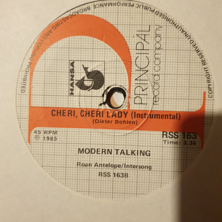 Modern Talking ‎– Cheri, Cheri Lady - Vinyl 7" Record - Very-Good+ Quality (VG+) - C-Plan Audio