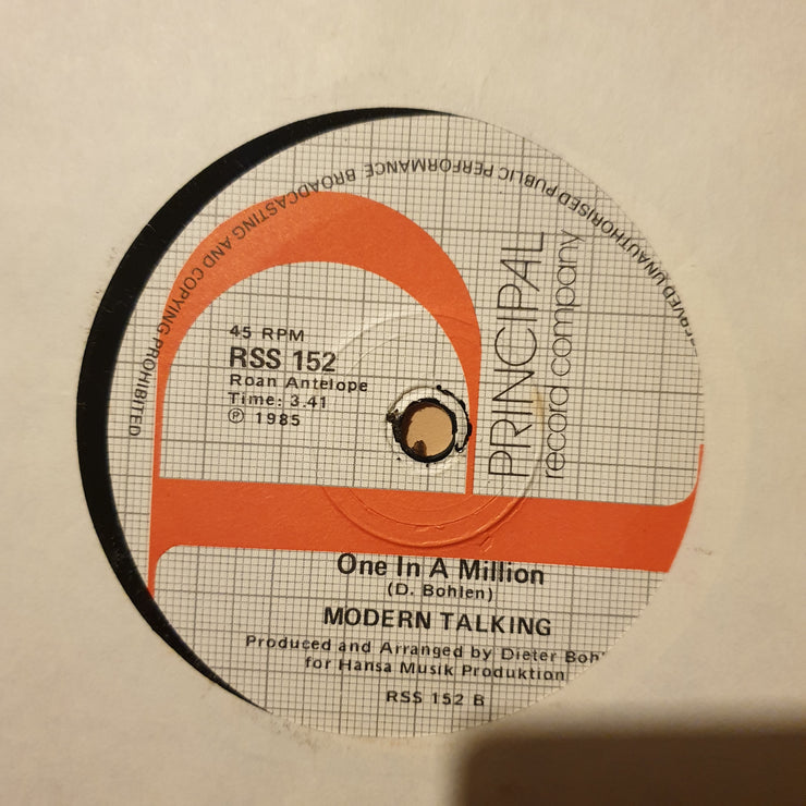 Modern Talking ‎– You Can Win If You Want (Special Single Remix) - Vinyl 7" Record - Very-Good+ Quality (VG+) - C-Plan Audio