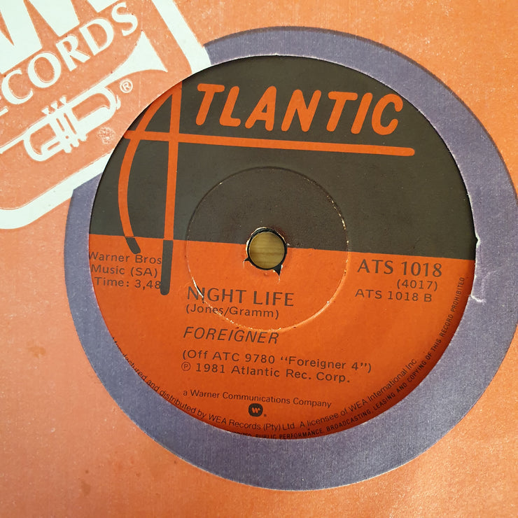 Foreigner ‎– Juke Box Hero - Vinyl 7" Record - Opened  - Very-Good Quality (VG) - C-Plan Audio