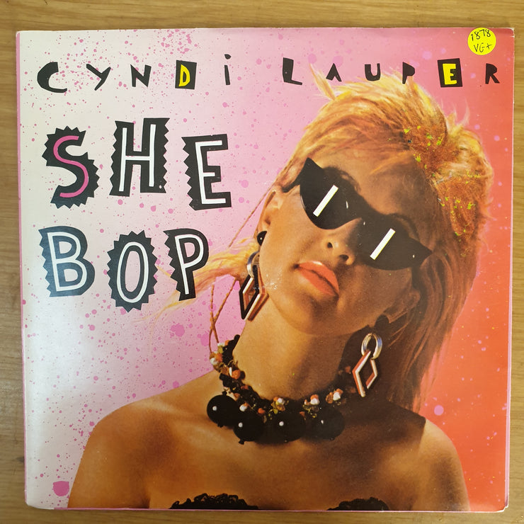 Cyndi Lauper ‎– She Bop - Vinyl 7" Record - Very-Good+ Quality (VG+) - C-Plan Audio