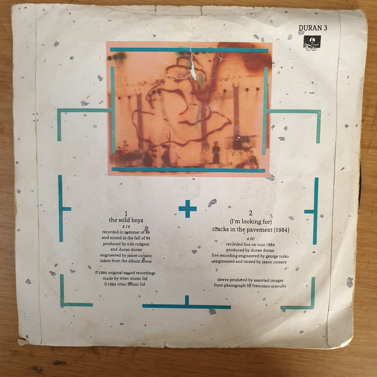 Duran Duran ‎– The Wild Boys - Vinyl 7" Record - Opened  - Very-Good Quality (VG) - C-Plan Audio