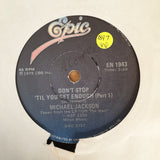 Michael Jackson ‎– Don't Stop 'Til You Get Enough - Vinyl 7" Record - Opened  - Very-Good Quality (VG) - C-Plan Audio