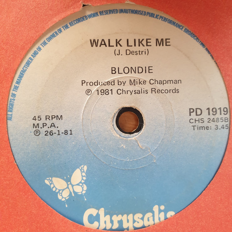 Blondie ‎– Rapture - Vinyl 7" Record - Opened  - Very-Good Quality (VG) - C-Plan Audio