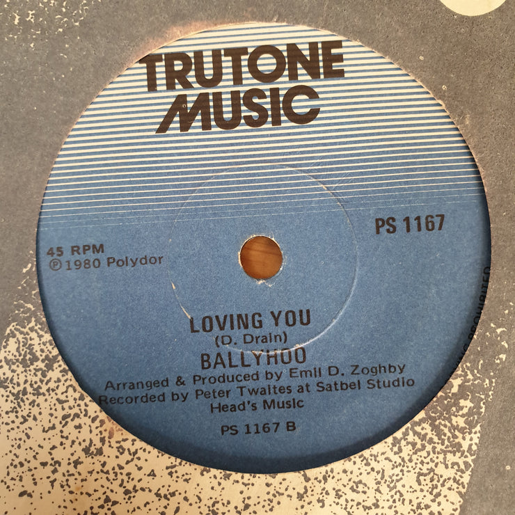 Ballyhoo ‎– Man On The Moon - Vinyl 7" Record - Opened  - Very-Good Quality (VG) - C-Plan Audio