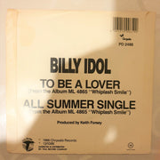 Billy Idol ‎– To Be A Lover - Vinyl 7" Record - Very-Good+ Quality (VG+) - C-Plan Audio