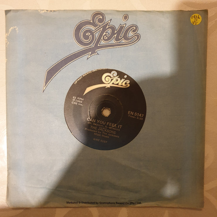 The Jacksons ‎– Can You Feel It - Vinyl 7" Record - Opened  - Very-Good- Quality (VG-) - C-Plan Audio