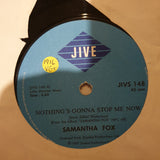 Samantha Fox ‎– Nothing's Gonna Stop Me Now - Vinyl 7" Record - Very-Good+ Quality (VG+) - C-Plan Audio