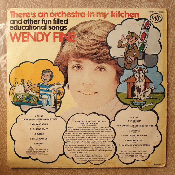 Wendy Fine - There's an Orchestra in my Kitchen - Vinyl LP Record - Opened  - Fair Quality (F) - C-Plan Audio