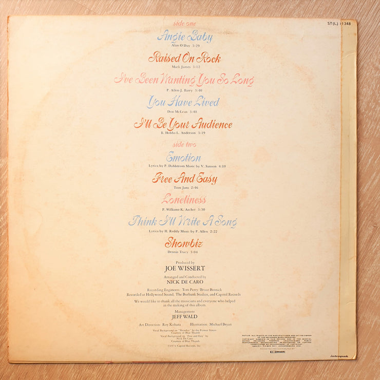 Helen Reddy ‎– Free And Easy - Vinyl LP Record - Very-Good+ Quality (VG+) - C-Plan Audio