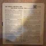 San Remo Festival 1962 - The Twelve Greatest Hits  ‎–  Vinyl LP Record - Opened  - Good Quality (G) - C-Plan Audio
