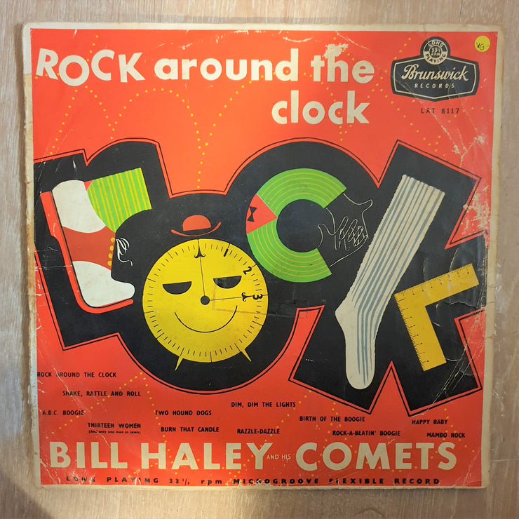 Bill Haley And His Comets ‎– Rock Around The Clock - Vinyl LP Record - Opened  - Very-Good- Quality (VG-) - C-Plan Audio