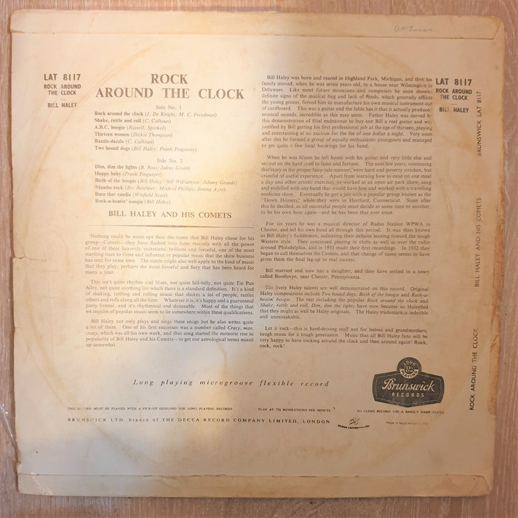 Bill Haley And His Comets ‎– Rock Around The Clock - Vinyl LP Record - Opened  - Very-Good- Quality (VG-) - C-Plan Audio
