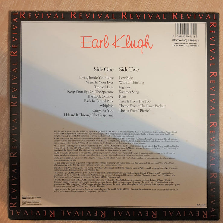 Earl Klugh - Revival Series - Vinyl LP Record - Opened  - Very-Good+ (VG+) - C-Plan Audio