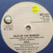 Asia ‎– Heat Of The Moment - Vinyl 7" Record - Very-Good+ Quality (VG+) - C-Plan Audio
