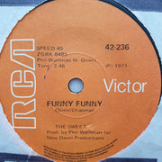 The Sweet ‎– Funny Funny - Vinyl 7" Record - Opened  - Very-Good Quality (VG) - C-Plan Audio