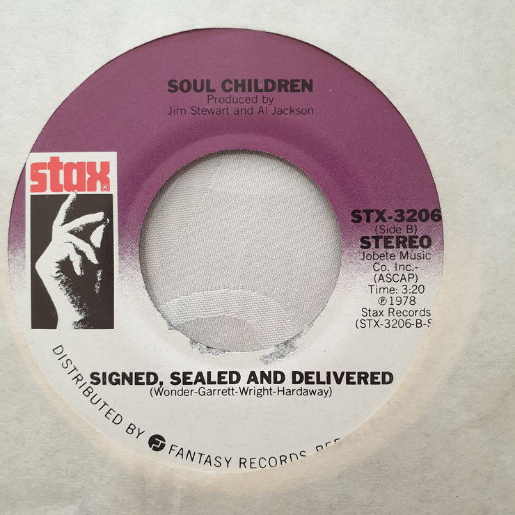 Soul Children ‎– Can't Give Up A Good Thing / Signed, Sealed And Delivered - Vinyl 7" Record - Very-Good+ Quality (VG+) - C-Plan Audio