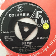 Georgie Fame & The Blue Flames ‎– Get Away - Vinyl 7" Record - Very-Good+ Quality (VG+) - C-Plan Audio