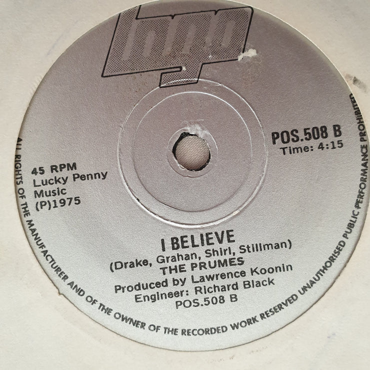 The Prumes ‎– Sexy Ways - Vinyl 7" Record - Opened  - Very-Good Quality (VG) - C-Plan Audio