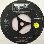 The Who ‎– Won't Get Fooled Again - Vinyl 7" Record - Very-Good+ Quality (VG+) - C-Plan Audio