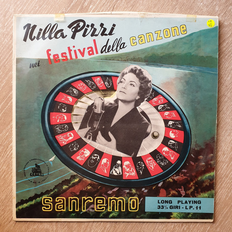 San Remo - Nilla Pizzi ‎– Nei Festival Della Canzone - Vinyl LP Record - Opened  - Very-Good- Quality (VG-) - C-Plan Audio