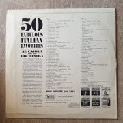 Al Caiola And His Orchestra ‎– 50 Fabulous Italian Favorites - Vinyl LP Record - Opened  - Very-Good- Quality (VG-) - C-Plan Audio