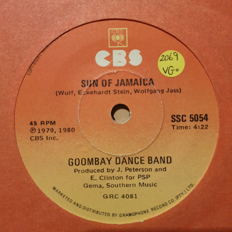 Goombay Dance Band ‎– Sun Of Jamaica -  Vinyl 7" Record - Very-Good Quality (VG) - C-Plan Audio
