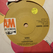 Carpenters - Sing - Vinyl 7" Record - Opened  - Very-Good Quality (VG) - C-Plan Audio