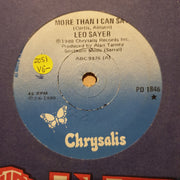 Leo Sayer ‎– More Than I Can Say - Vinyl 7" Record - Very-Good- Quality (VG-) - C-Plan Audio