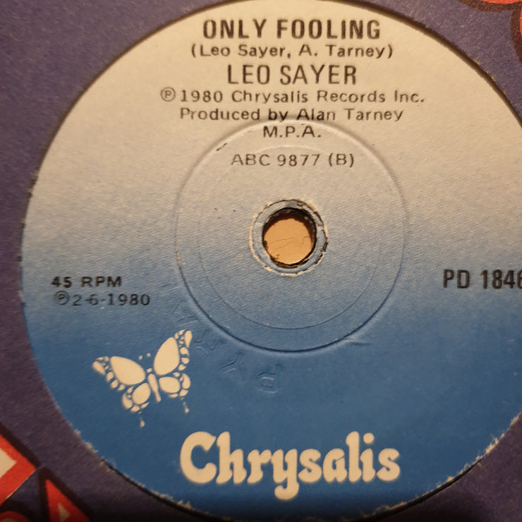 Leo Sayer ‎– More Than I Can Say - Vinyl 7" Record - Very-Good- Quality (VG-) - C-Plan Audio