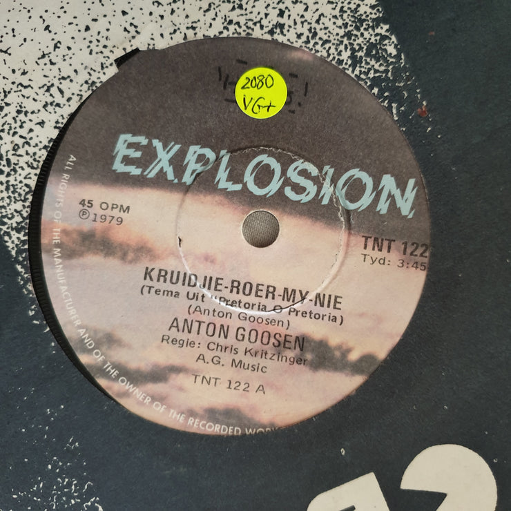 Anton Goosen ‎– Kruidjie-Roer-My-Nie - Vinyl 7" Record - Very-Good+ Quality (VG+) - C-Plan Audio