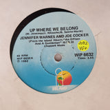 Joe Cocker / Jennifer Warnes ‎– Up Where We Belong - Vinyl 7" Record - Very-Good+ Quality (VG+) - C-Plan Audio