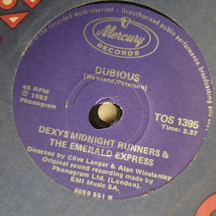 Dexys Midnight Runners & The Emerald Express ‎– Come On Eileen - Vinyl 7" Record - Very-Good+ Quality (VG+) - C-Plan Audio