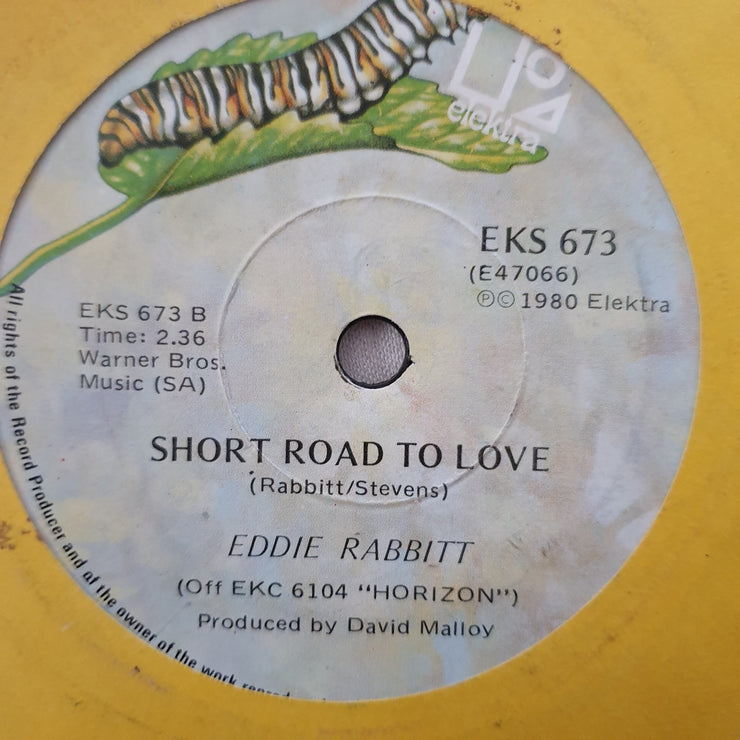 Eddie Rabbitt ‎– I Love A Rainy Night - Vinyl 7" Record - Very-Good+ Quality (VG+) - C-Plan Audio