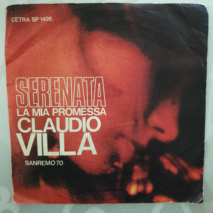 Claudio Villa ‎– Serenata - Vinyl 7" Record - Very-Good+ Quality (VG+) - C-Plan Audio