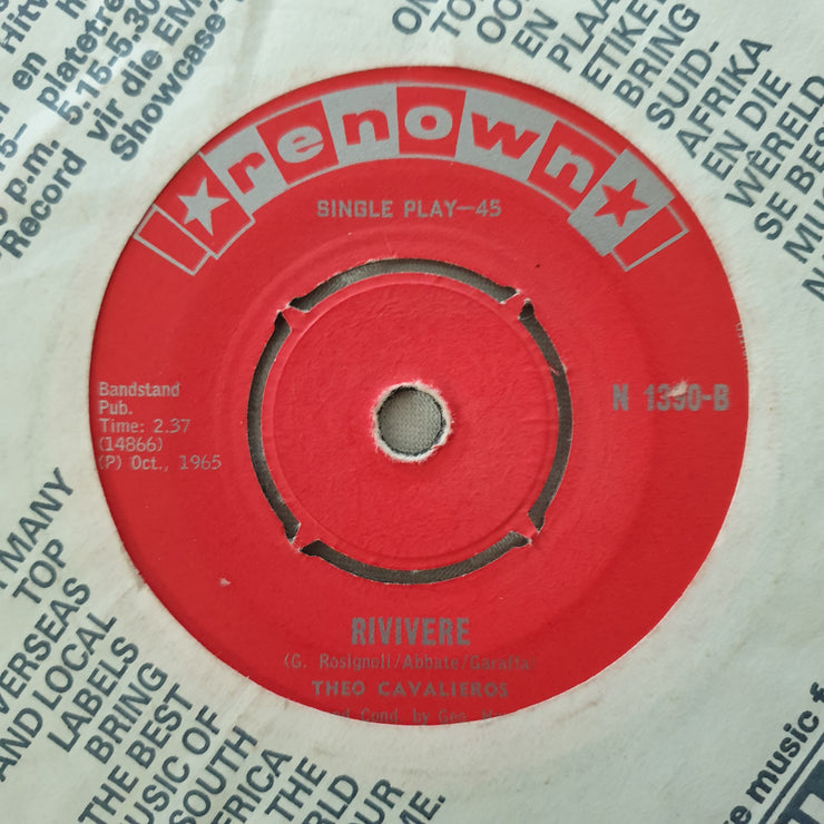 Theo Cavalieros ‎– Amore Scusami (My Love Forgive Me) - Vinyl 7" Record - Good+ Quality (G+) - C-Plan Audio