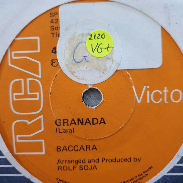 Baccara ‎– Granada / Koochie-Koo - Vinyl 7" Record - Very-Good+ Quality (VG+) - C-Plan Audio