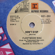 Fleetwood Mac ‎– Go Your Own Way / Don't Stop - Vinyl 7" Record - Very-Good- Quality (VG-) - C-Plan Audio