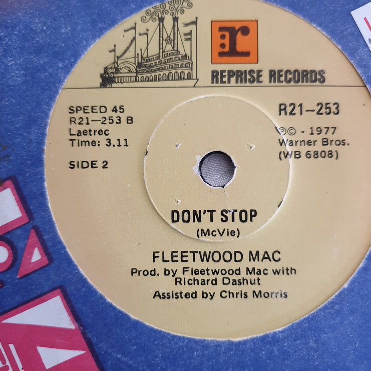 Fleetwood Mac ‎– Go Your Own Way / Don't Stop - Vinyl 7" Record - Very-Good- Quality (VG-) - C-Plan Audio