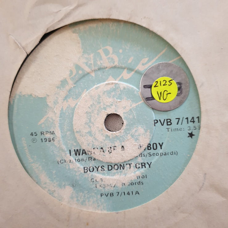 Boys Don't Cry ‎– I Wanna Be A Cowboy - Vinyl 7" Record - Very-Good Quality (VG) - C-Plan Audio