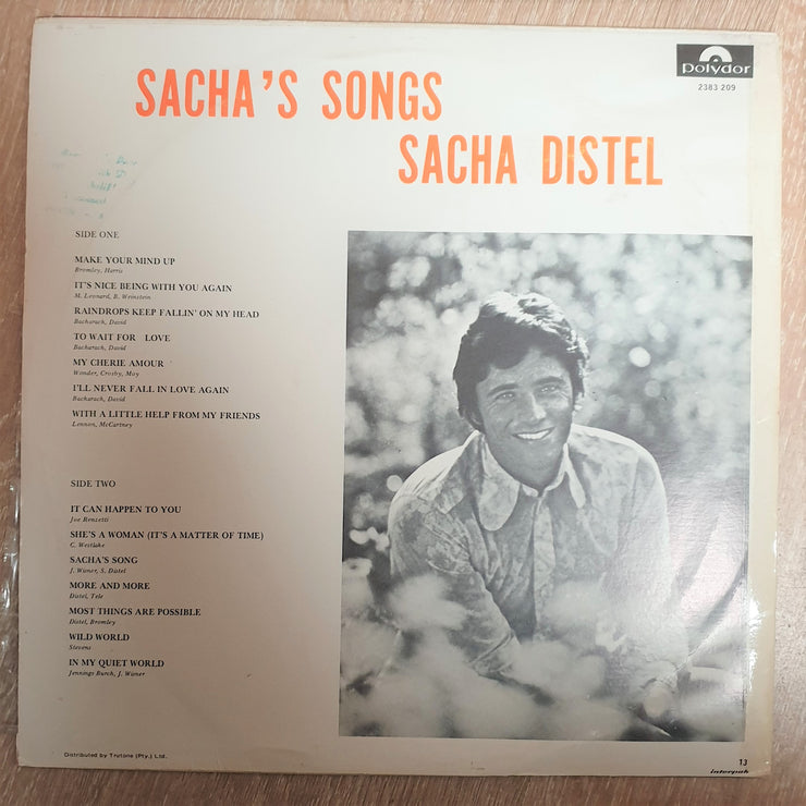 Sacha Distel - Sachas Songs - Vinyl LP Record - Very-Good+ Quality (VG+) - C-Plan Audio