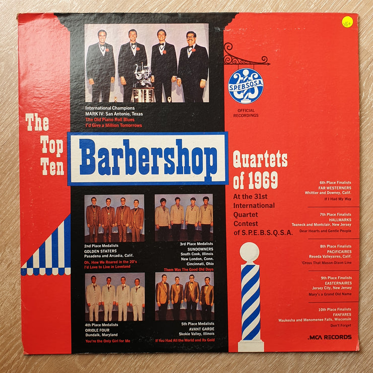 The Top Ten Barbershop Quartets Of 1969 - Vinyl LP Record - Very-Good+ Quality (VG+) - C-Plan Audio