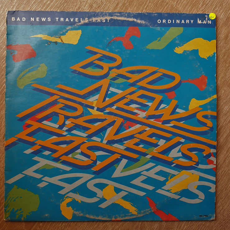 Bad News Travels Fast ‎– Ordinary Man - Vinyl LP Record - Very-Good+ Quality (VG+) - C-Plan Audio