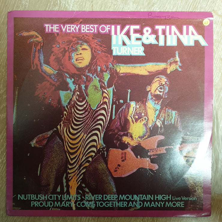 Ike And Tina Turner ‎– The Best Of Ike And Tina Turner- Vinyl LP Record - Very-Good+ Quality (VG+) - C-Plan Audio