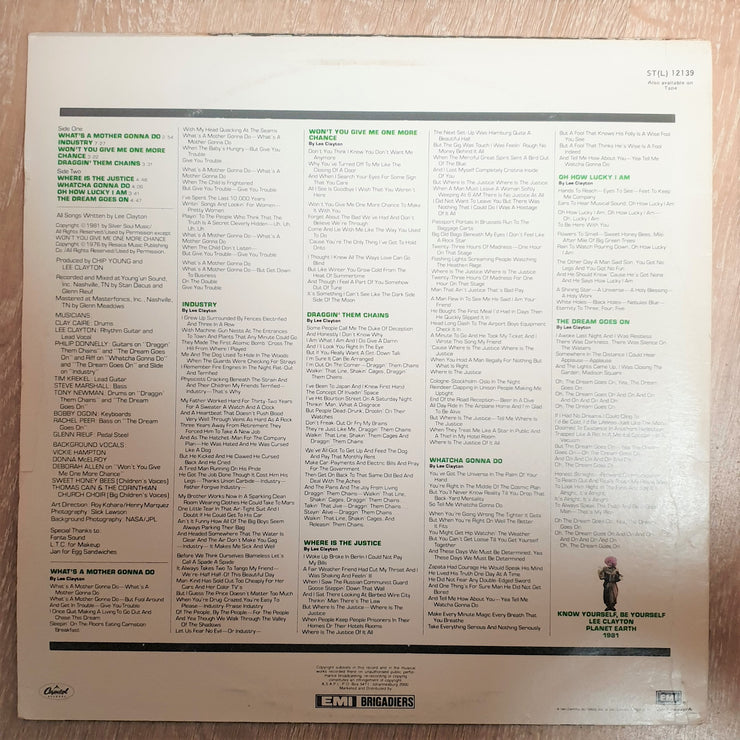 Lee Clayton - The Dream Goes On - Vinyl LP Record - Very-Good Quality (VG) - C-Plan Audio