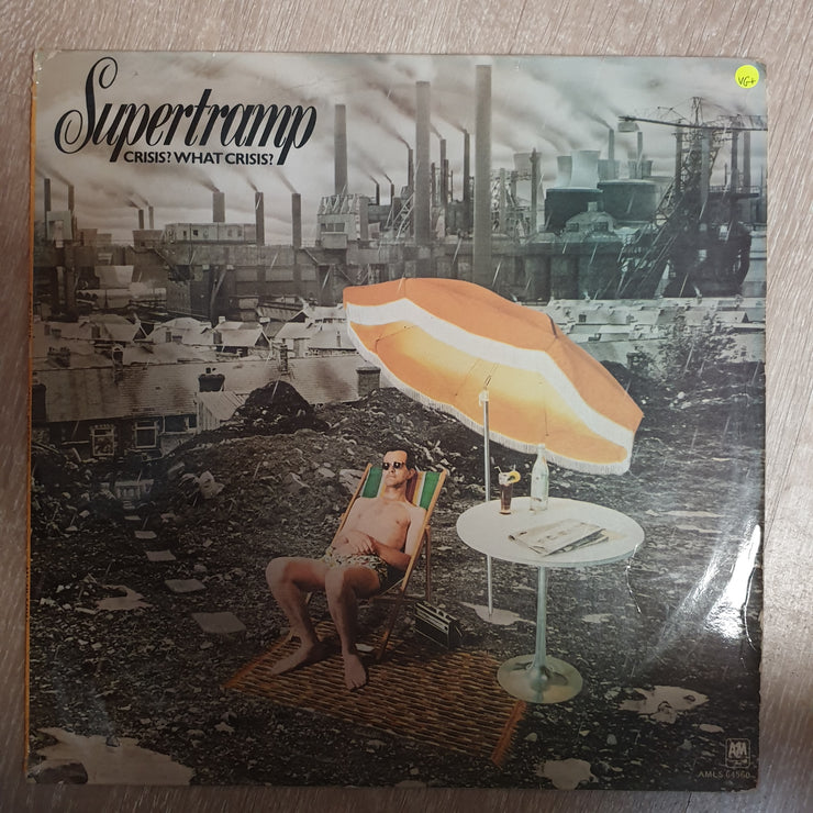 Supertramp ‎– Crisis? What Crisis? - Vinyl LP Record - Very-Good+ Quality (VG+) - C-Plan Audio