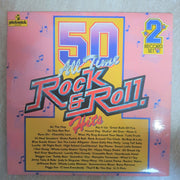 50 All Time Rock & Roll  Hits - Double Vinyl LP Record - Very-Good+ Quality (VG+) - C-Plan Audio