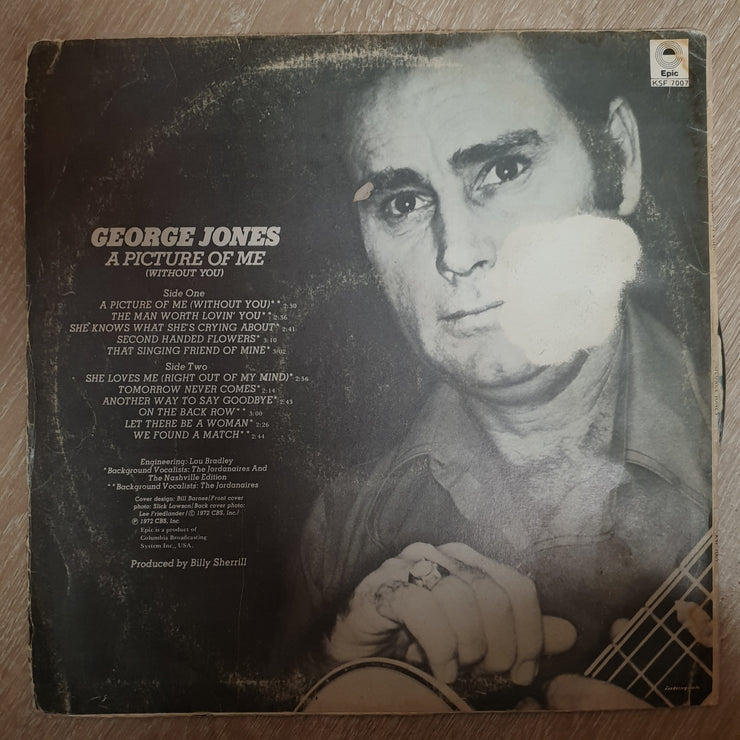 George Jones ‎– A Picture Of Me (Without You) - Vinyl LP Record - Good Quality (G) - C-Plan Audio