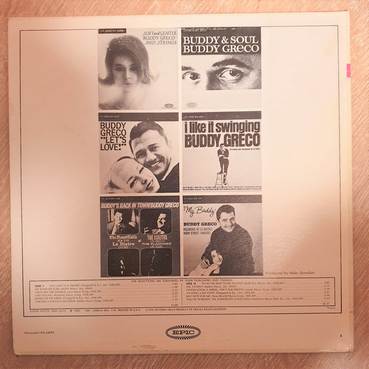 Buddy Greco ‎– Greatest Hits - Vinyl LP Record - Very-Good+ Quality (VG+) - C-Plan Audio