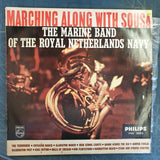 The Marine Band Of The Royal Netherlands Navy ‎– Marching Along With Sousa  ‎– Vinyl LP Record - Very-Good+ Quality (VG+) - C-Plan Audio
